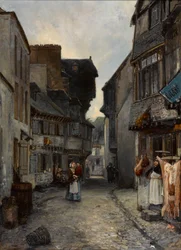 En gade i Landerneau
